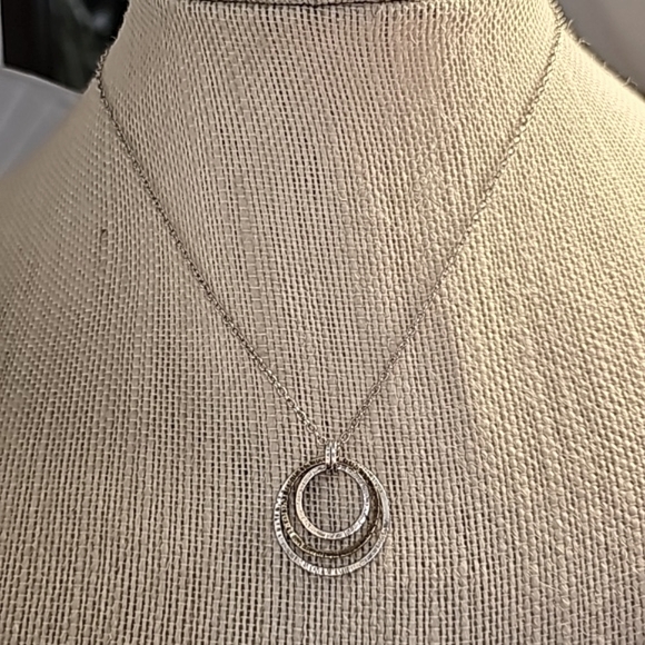 SIilpada N2296 Inner Circles Sterling Silver & Brass Necklace 16" - Picture 2 of 6